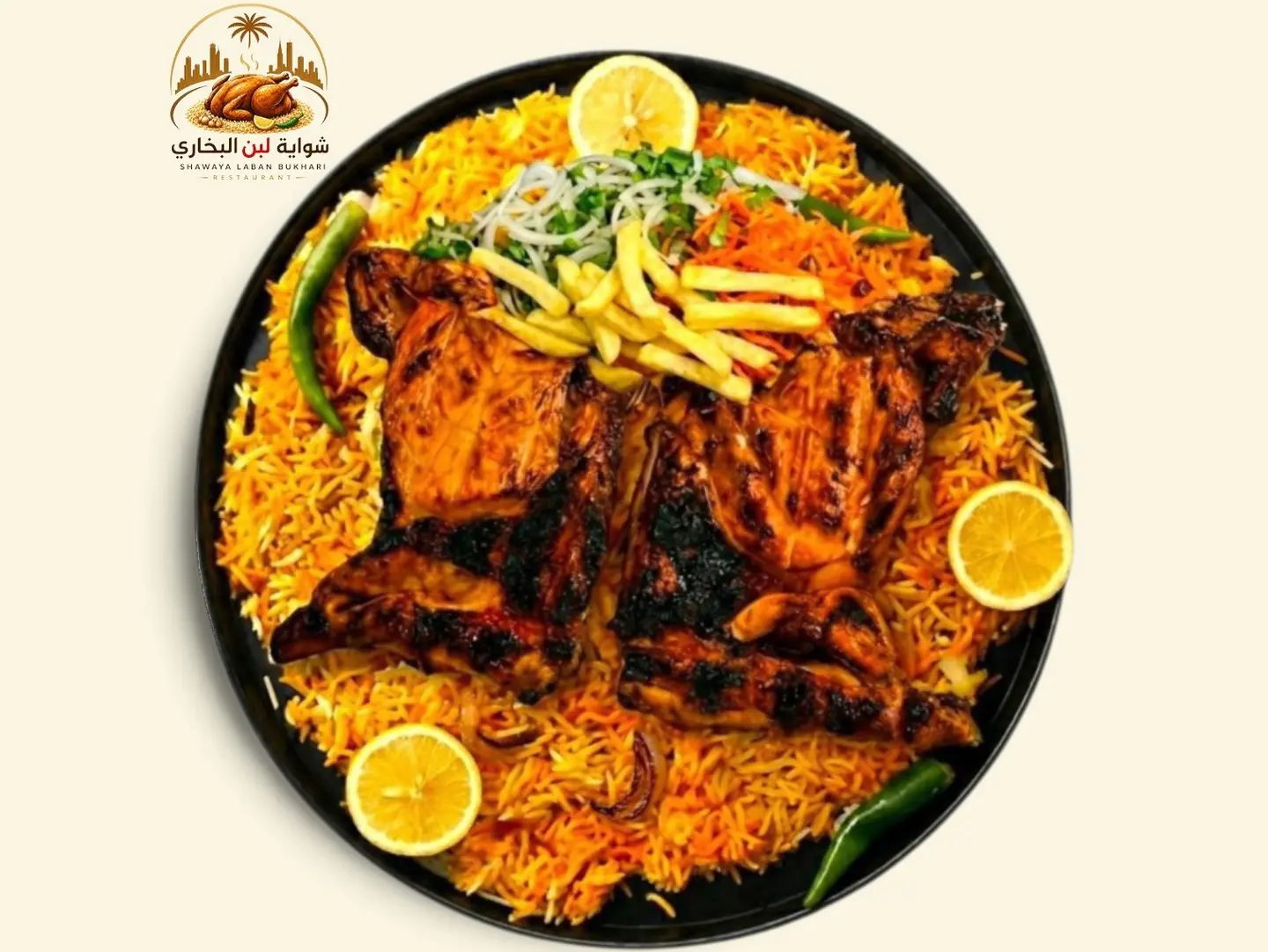 Charcoal Chicken With Spicy Rice - Whole Chicken