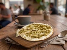 فطيرة لبنة وزعتر