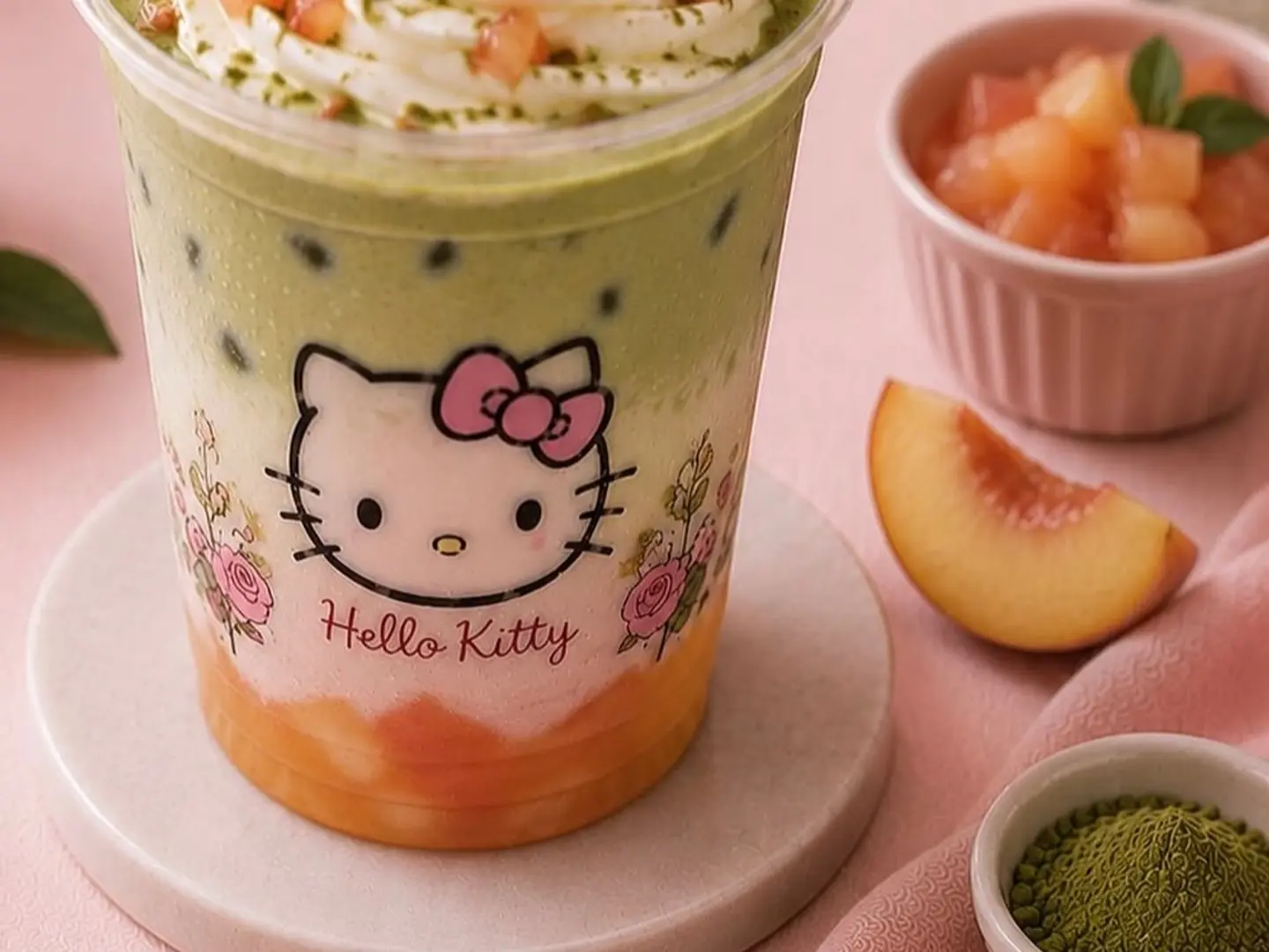 Peach Matcha