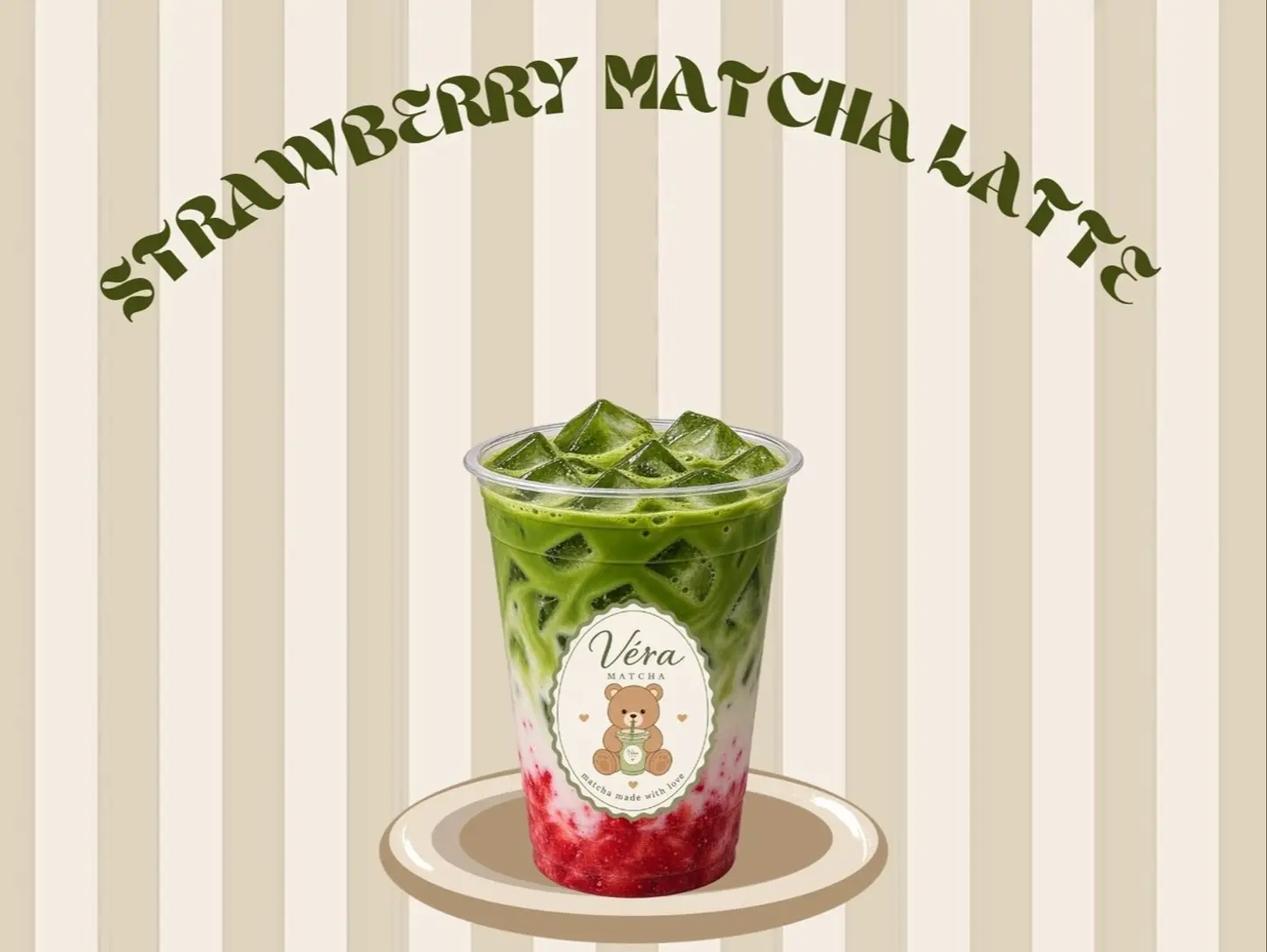 Strawberry Matcha Latte