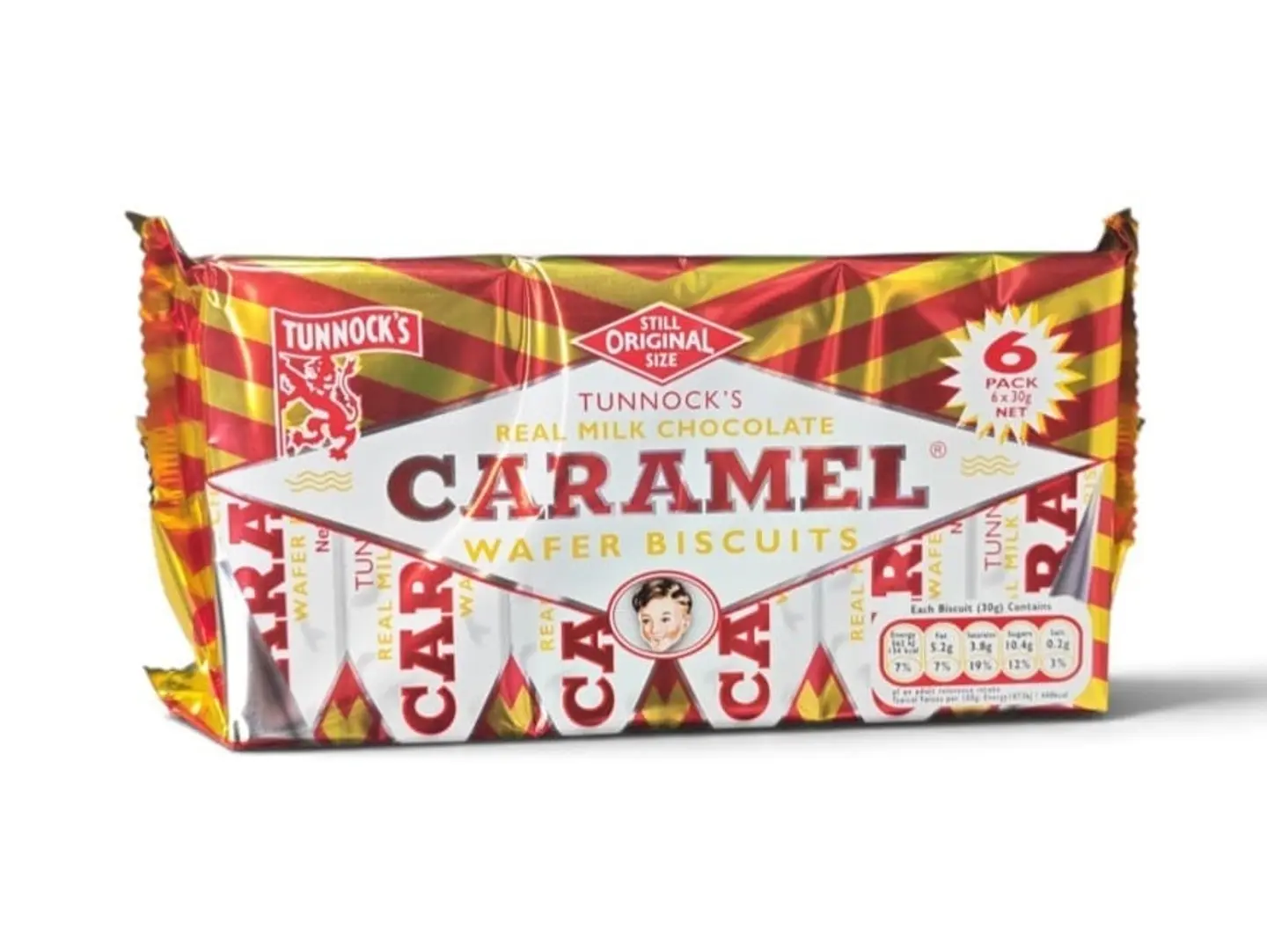 Original Abu Walad Caramel (6 Piece Strip), 180g
