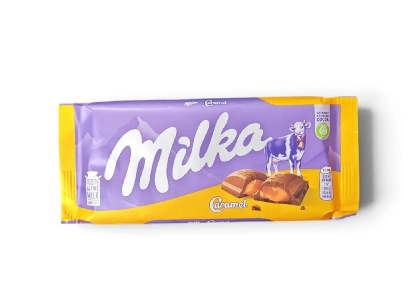 Milka Chocolate Caramel Bar 100 Grams