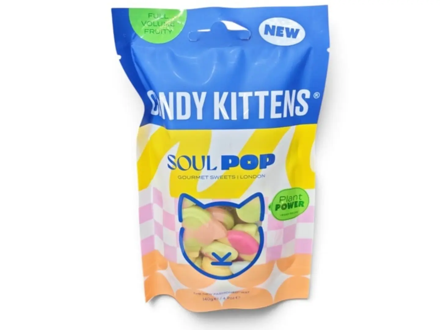 Candy Kittens Sour Pop Assorted Fruit Flavored Sweets (140g Imported