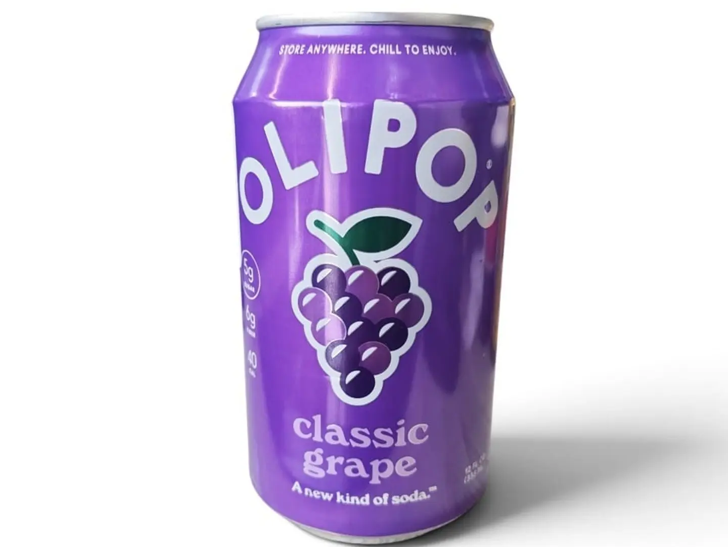 Olipop Classic Grape Soda, 355 Ml (Imported)
