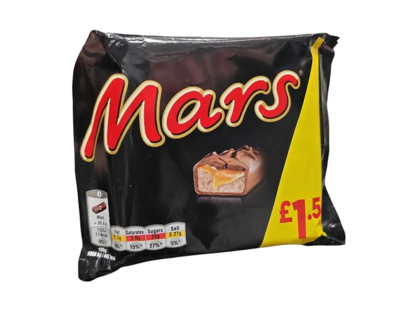 Mars Chocolate, British Stock, 3..39.4g