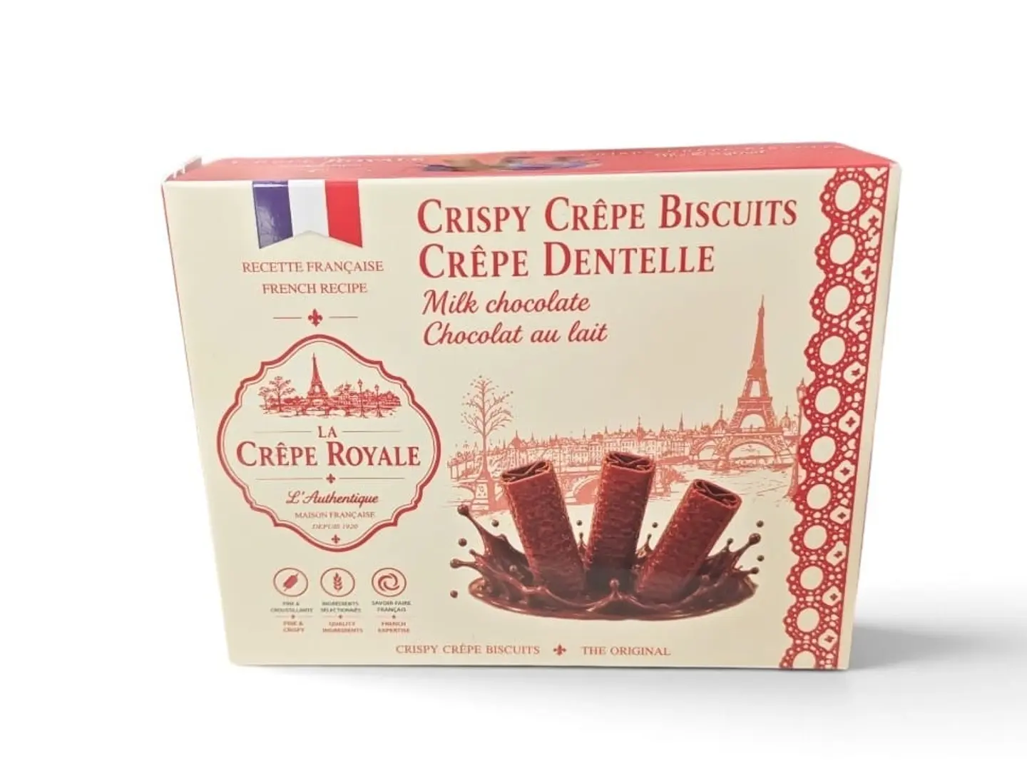 French Chocolate Dipped Wafer Crepe 50g