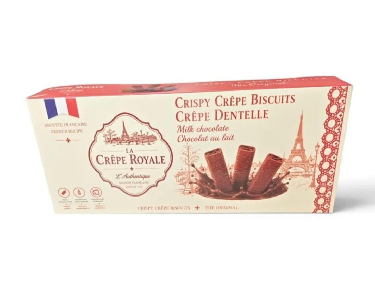 French Chocolate Dipped Wafer Crepe 100g