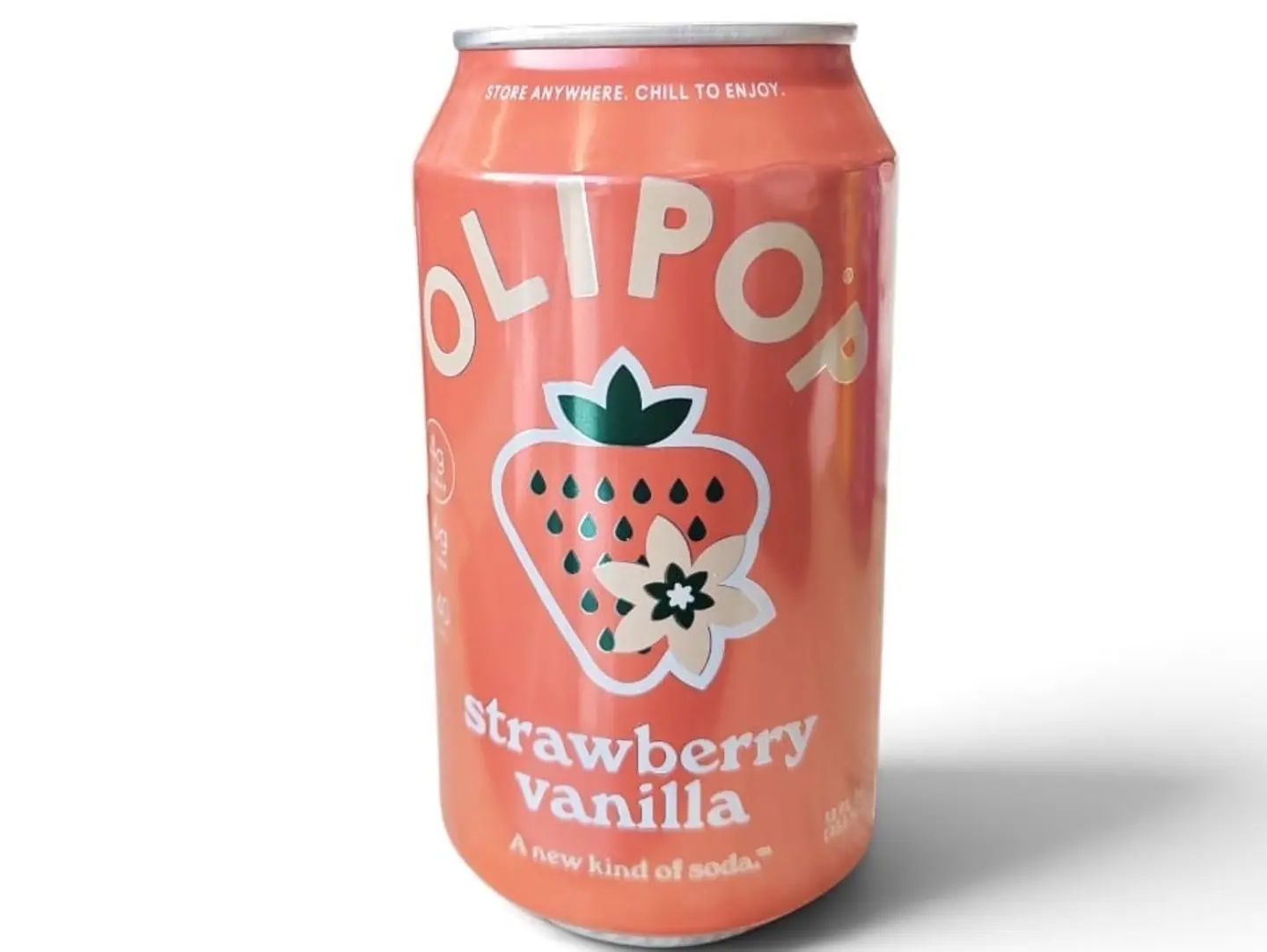 Olipop Strawberry Vanilla Soda, 355 Ml (Imported)