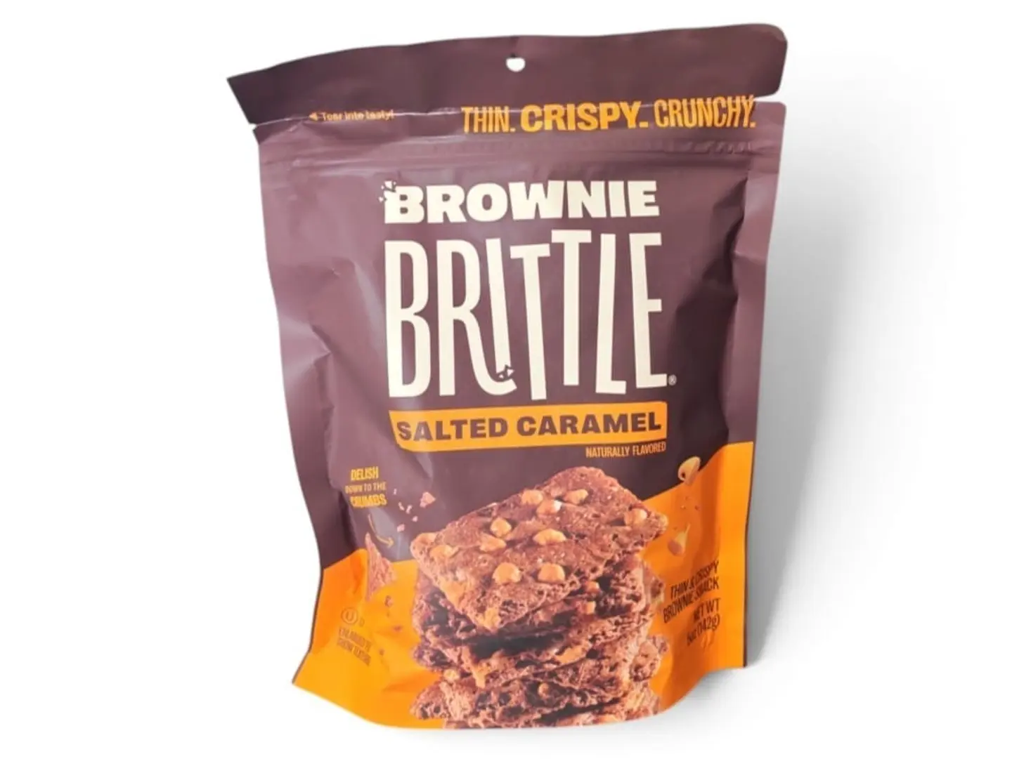 Brownie Brittle Salted Caramel Brownie Snack 142g