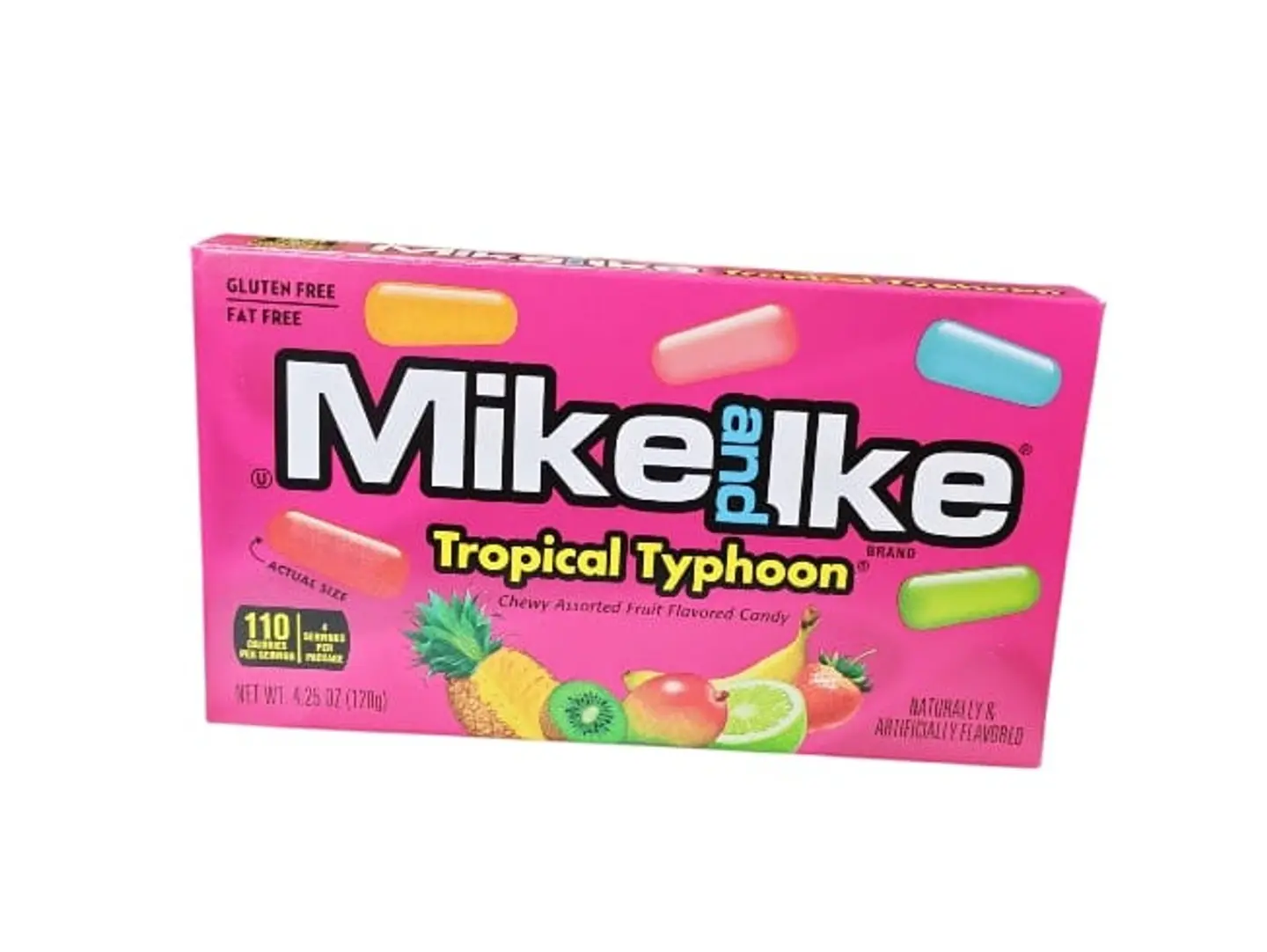 Mike & Ike Tropical Typhoon Pink Fruit Flavored Candy 110g
