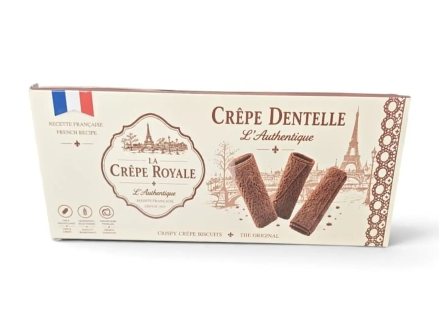 French Crepe Wafer, Dark Chocolate, 100g