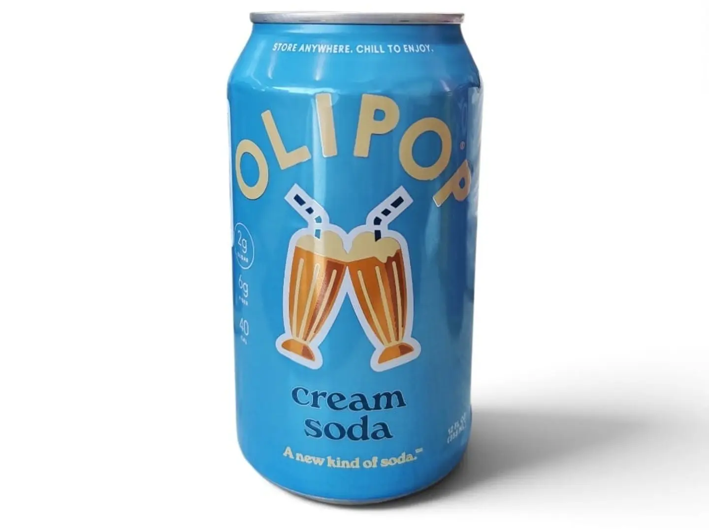 Olipop Cream Soda, 355 Ml (Imported)