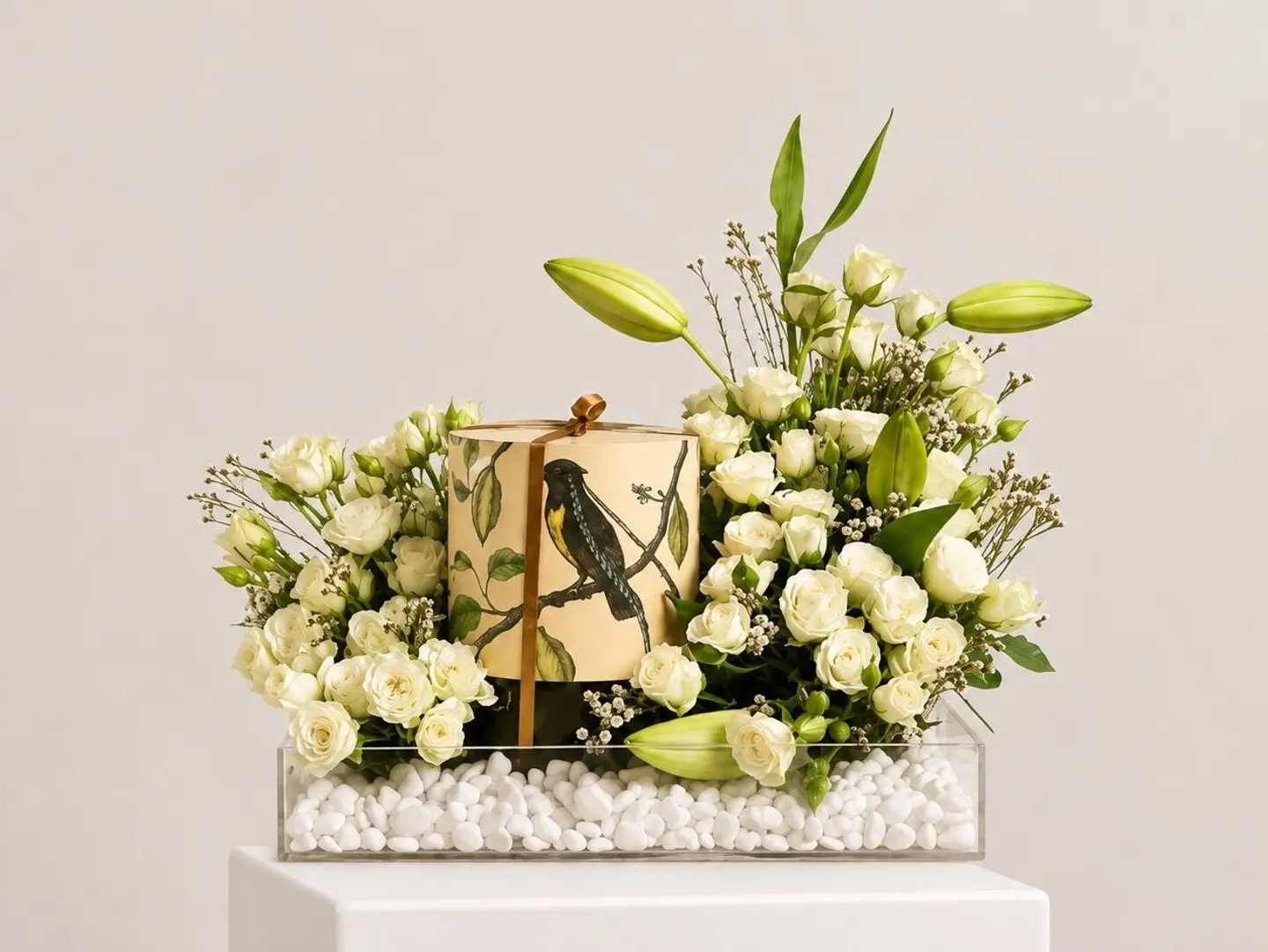 White Pearl Floral Arrangement
