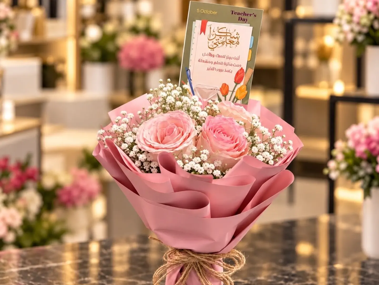 باقة يوم المعلم للبنات
