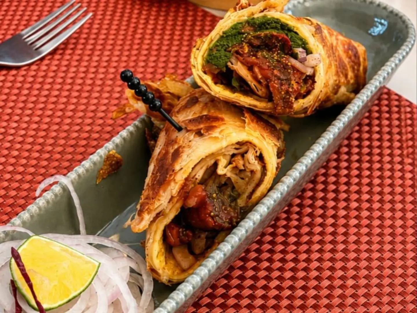 Chicken Without Egg Kathi Roll