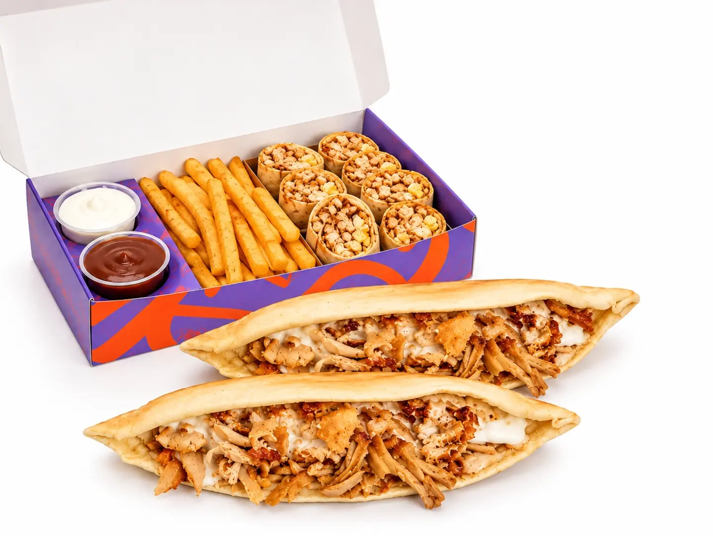 Shawarma Combo From Smooka (1 Arabic Chicken   2 Iraqi Chicken   2 Drinks)
