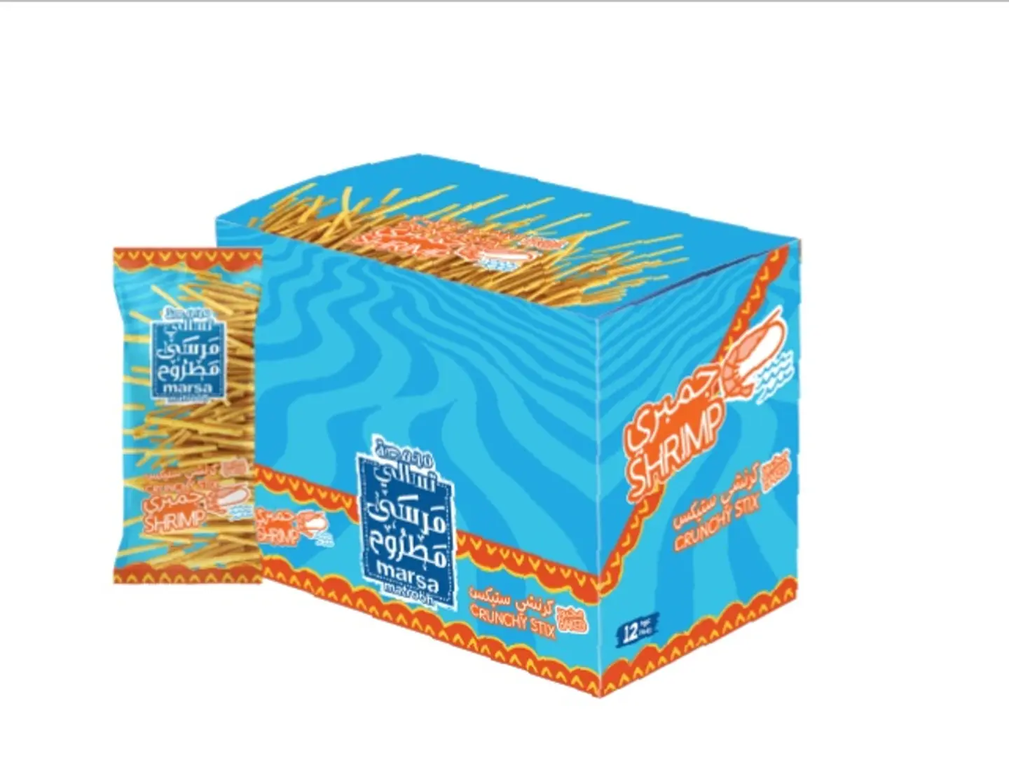 Crunchy Shrimp Flavored Sticks 15g