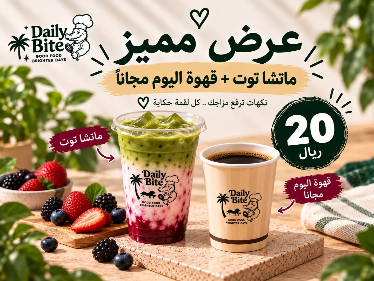 Berry Matcha Free Coffee Of The Day