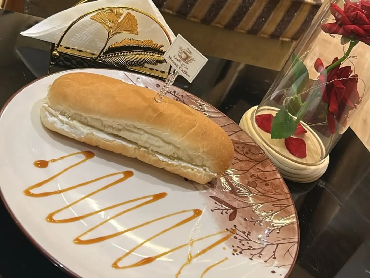 Laban Creem With Honey Sandwich