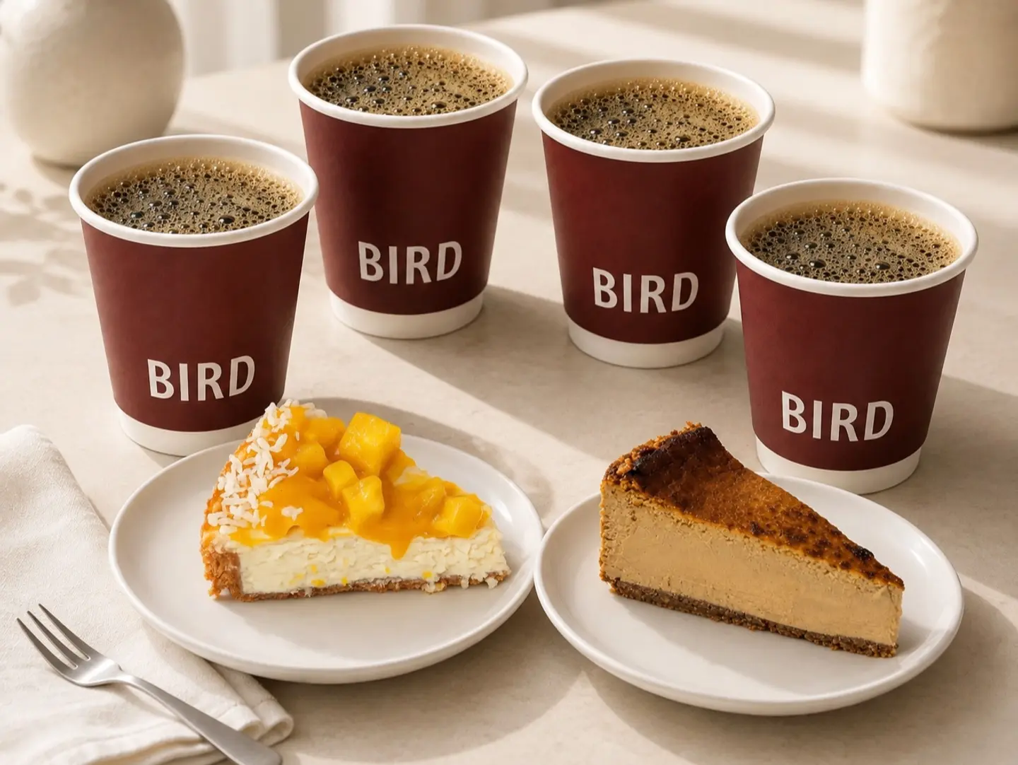 4 Large Coffee Day + Two Types Of Signature Cheescakes