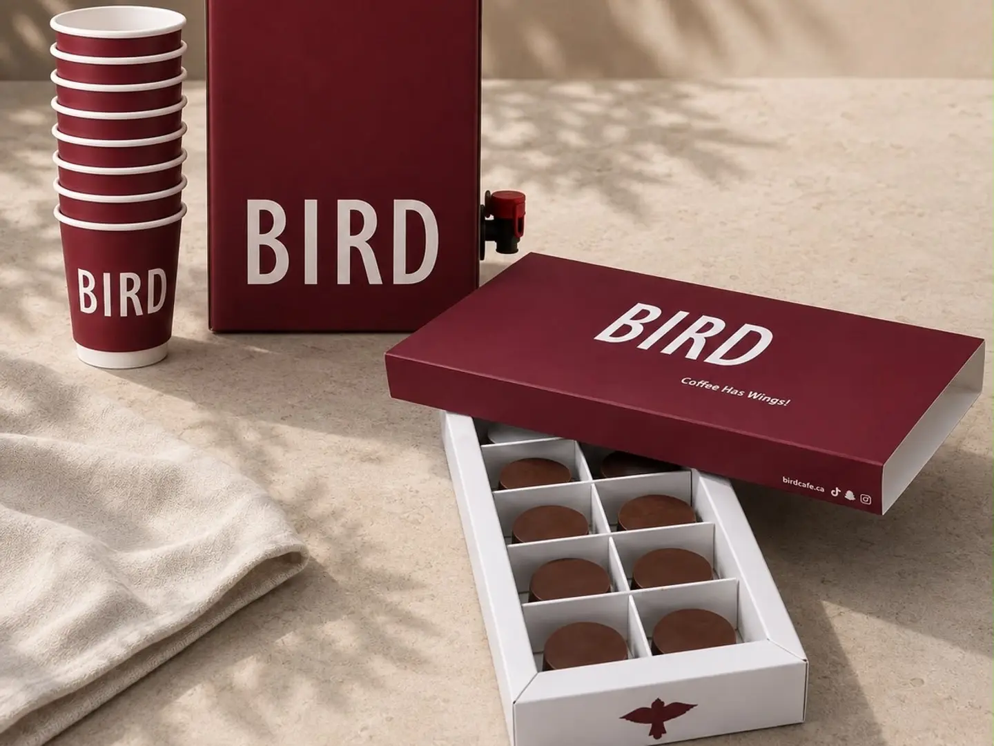 Coffee Box With A Dessert Box Of Your Choice