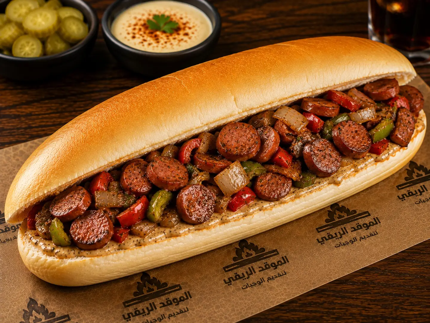 Sausage Rocket Sandwich With Cheese