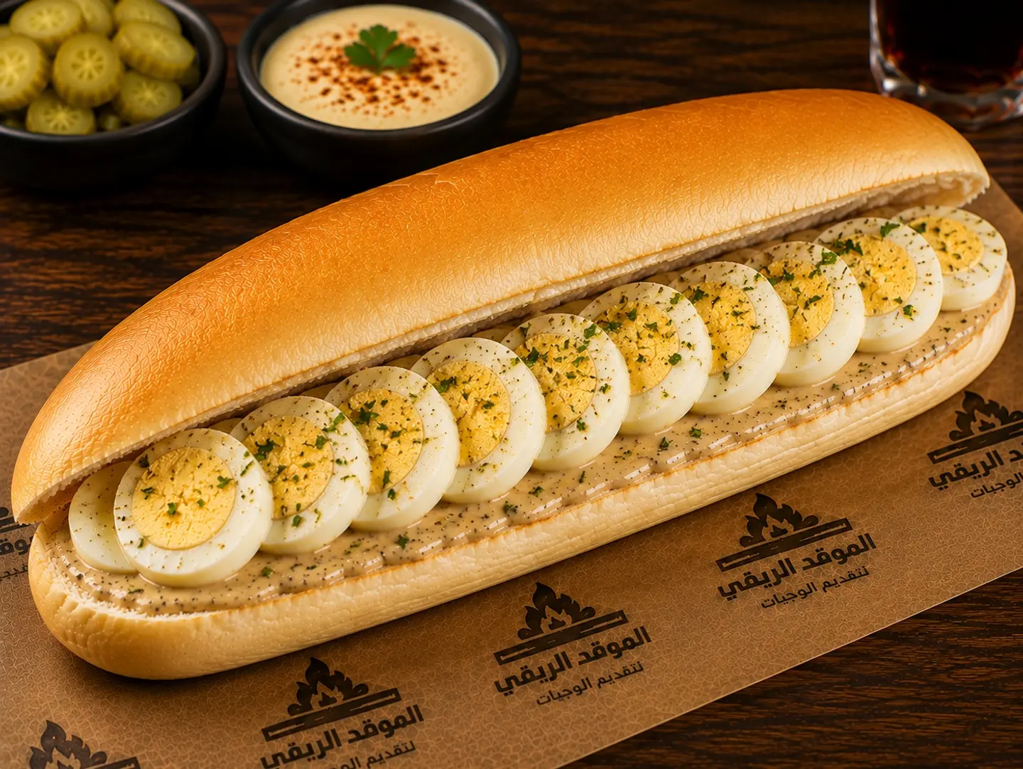 Boiled Egg Rocket Sandwich With Cheese
