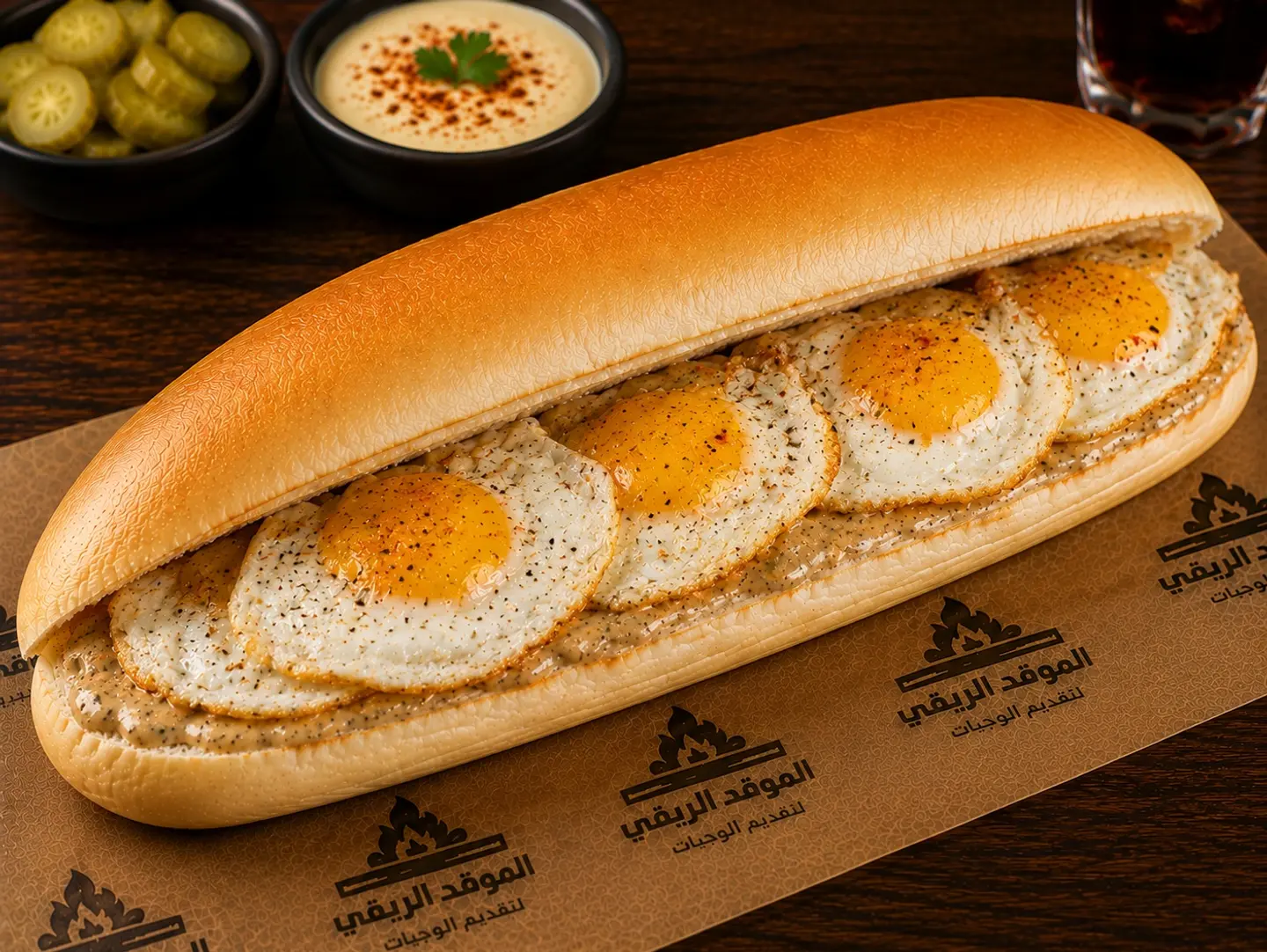Fried Egg Rocket Sandwich With Cheese