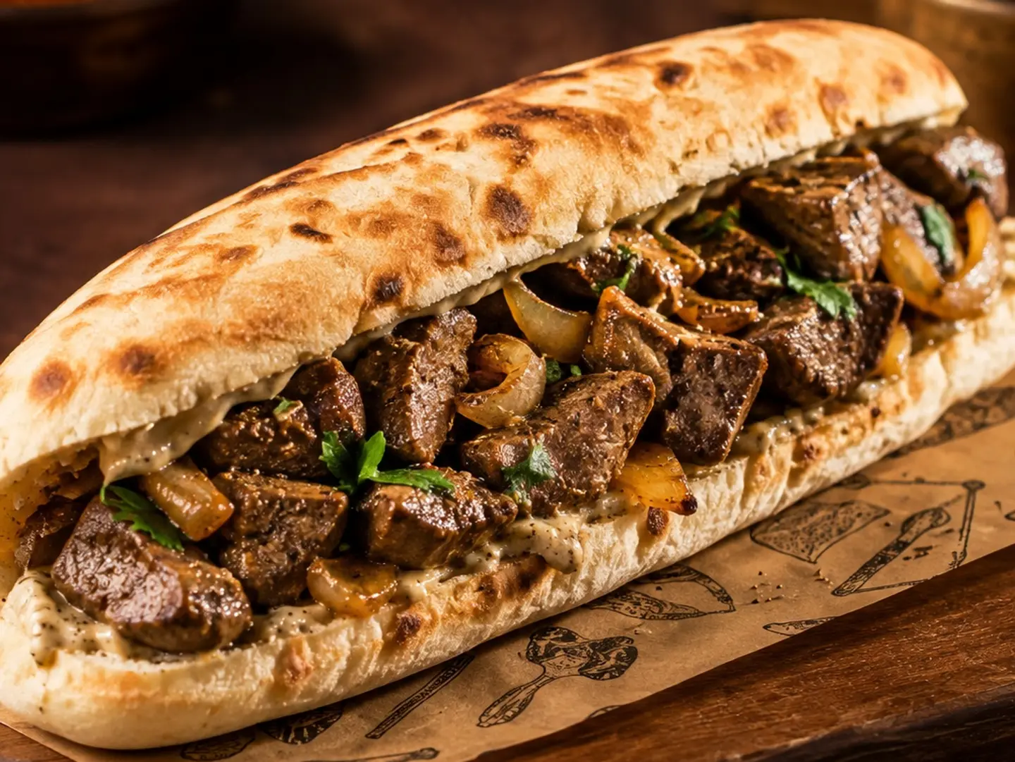 Liver Chapati With Cheese