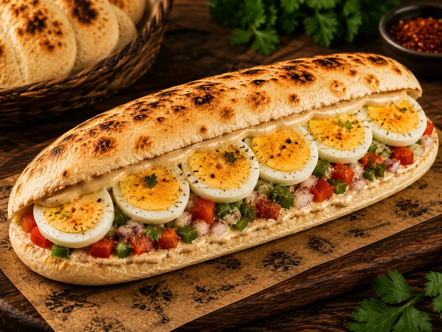 Boiled Egg Chapati With Cheese