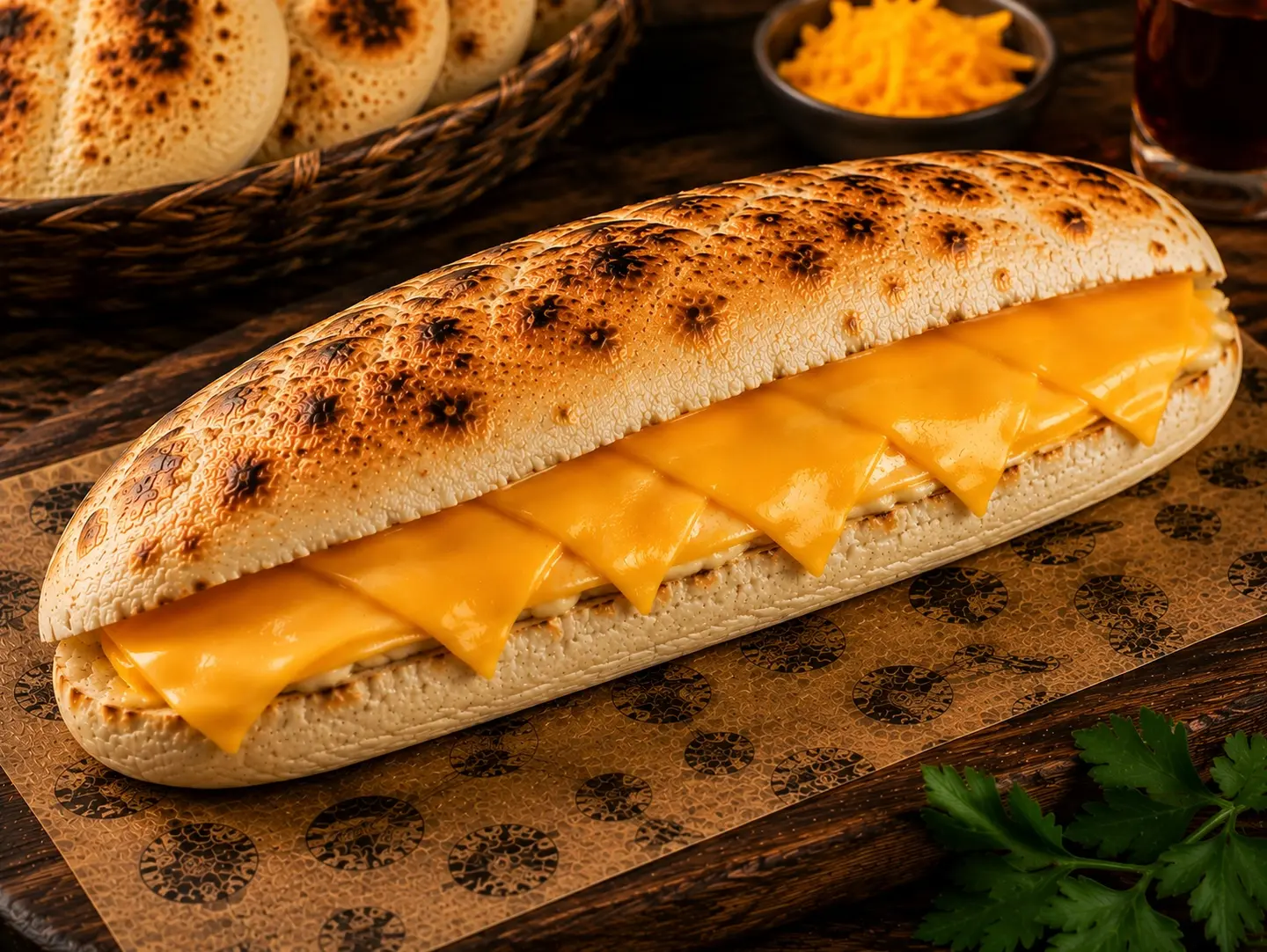 Chapati With Cheddar Cheese