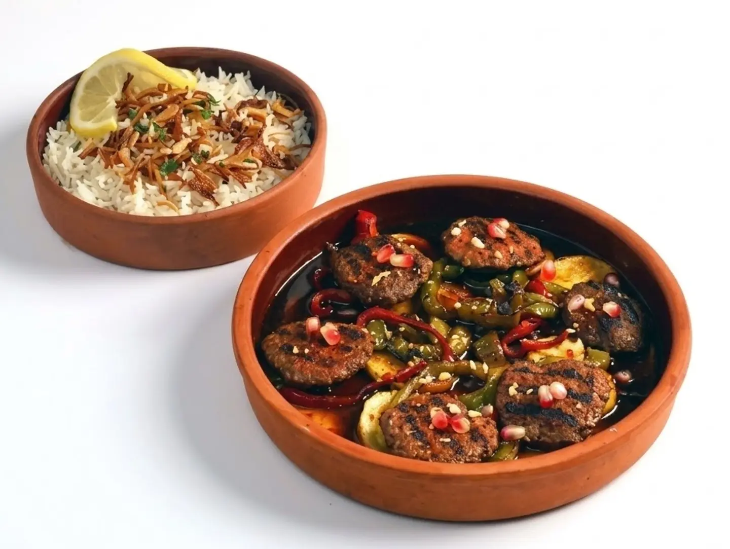 Kafta With Pomegranate Molasses