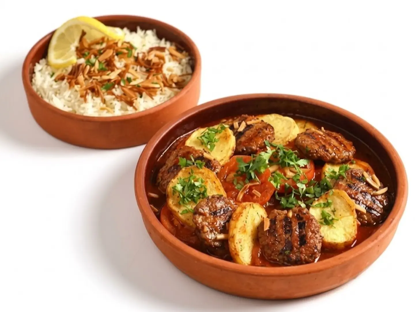 Kafta With Potatoes