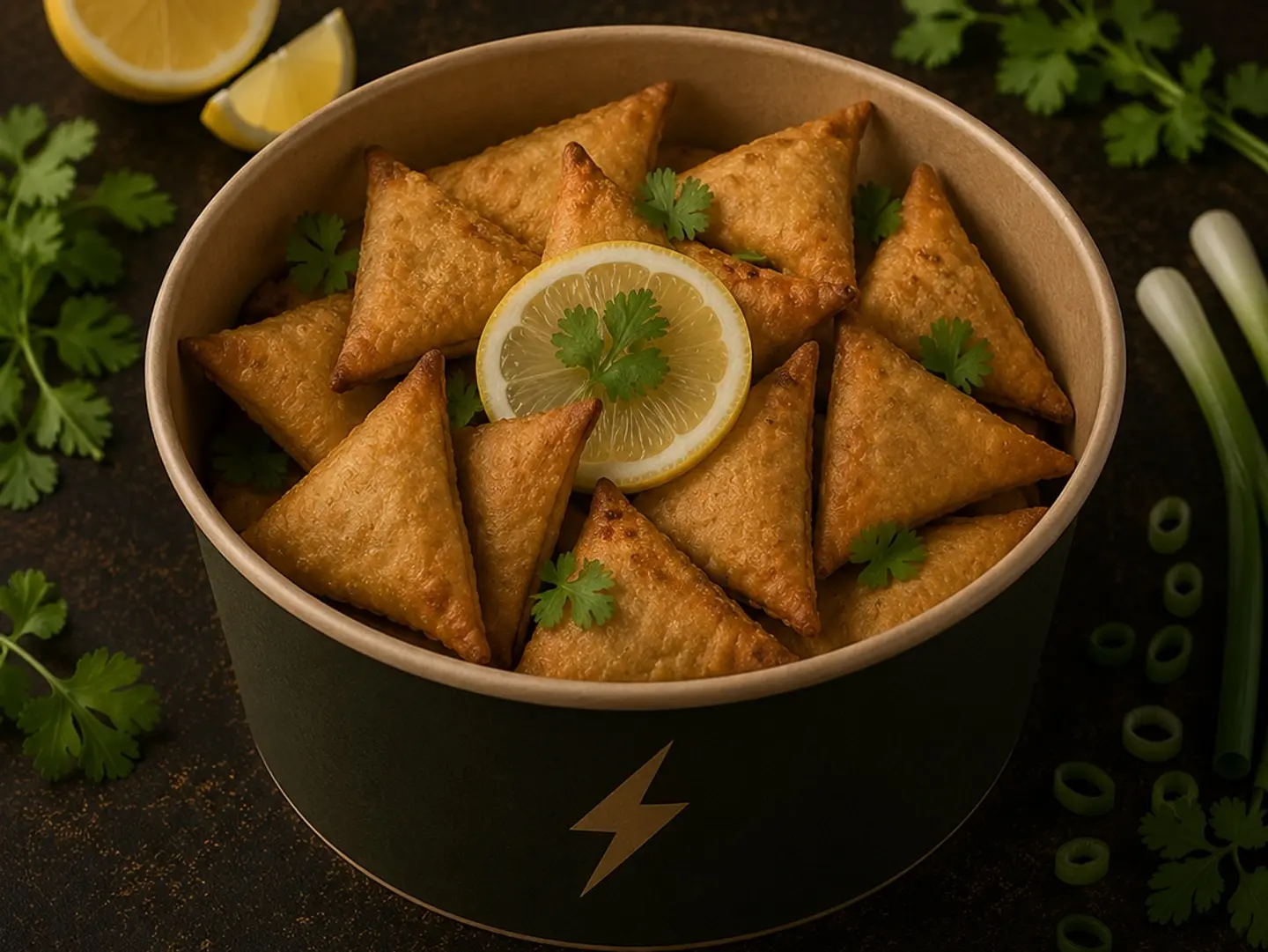 Spicy Cheddar Cheese Samosa
