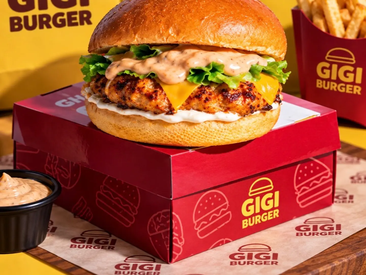 Chicken Burger With Cheese