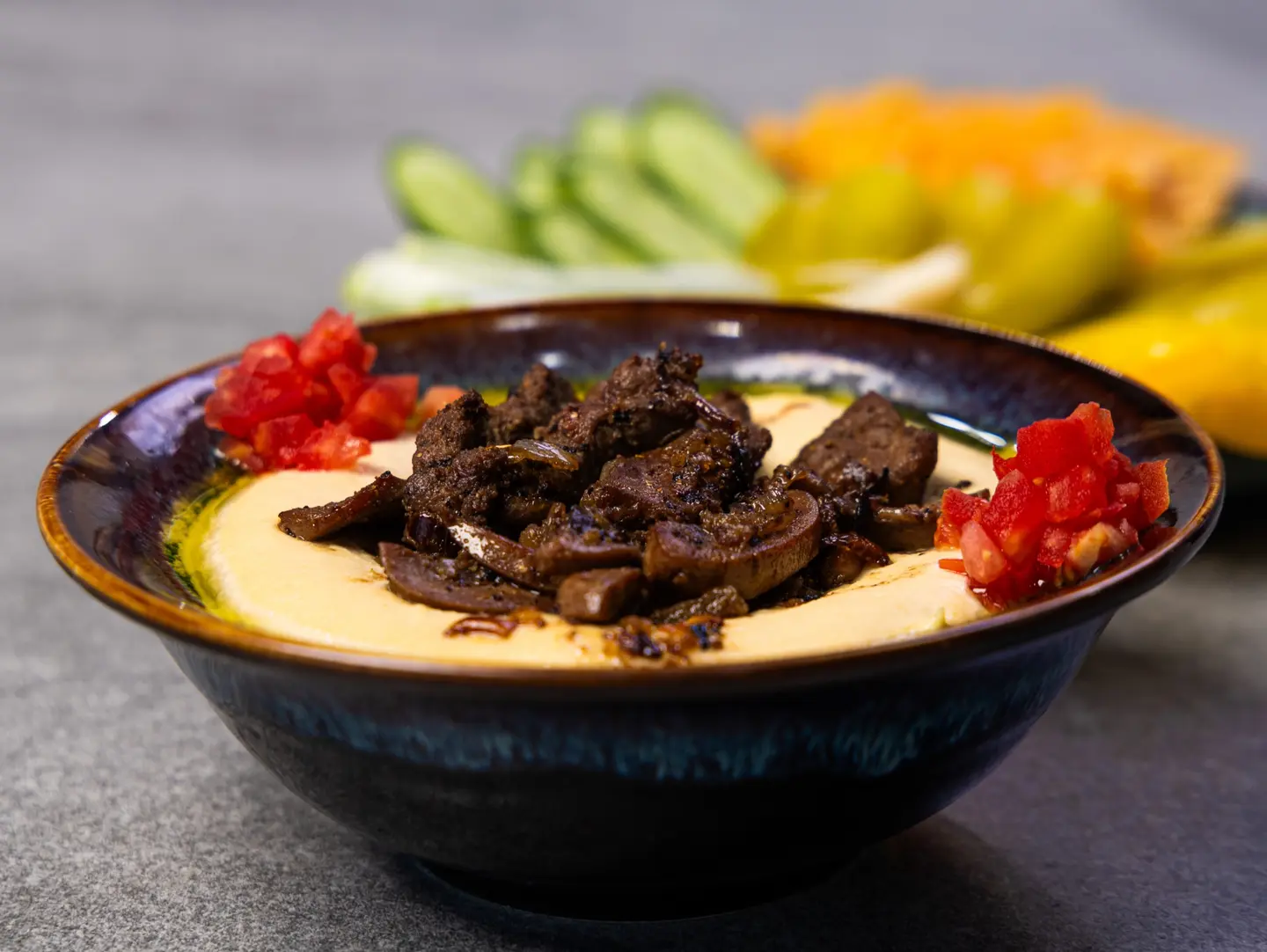 Liver With Hummus