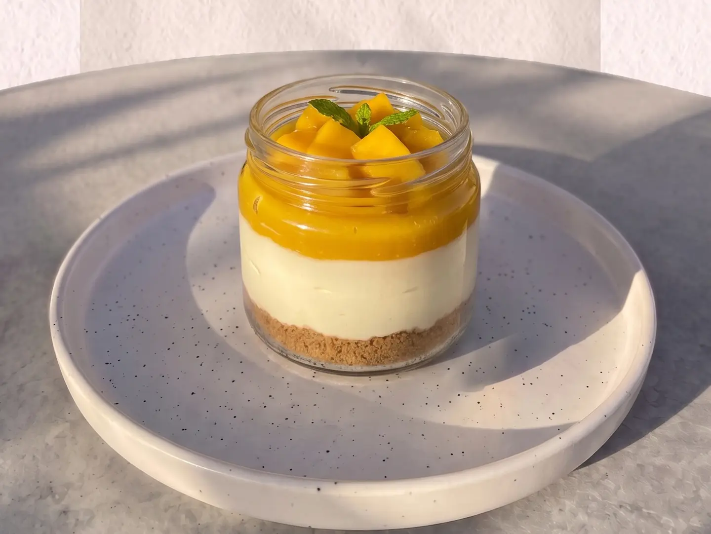 Mango Upside Down Cheesecake