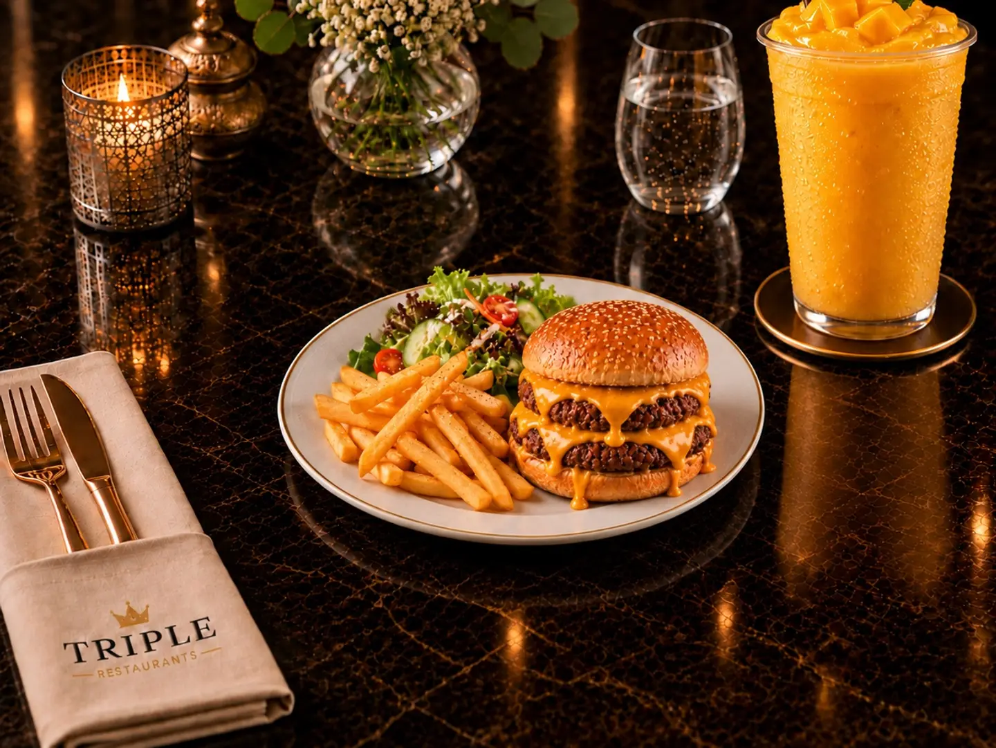 Triple 2 Burger Meal