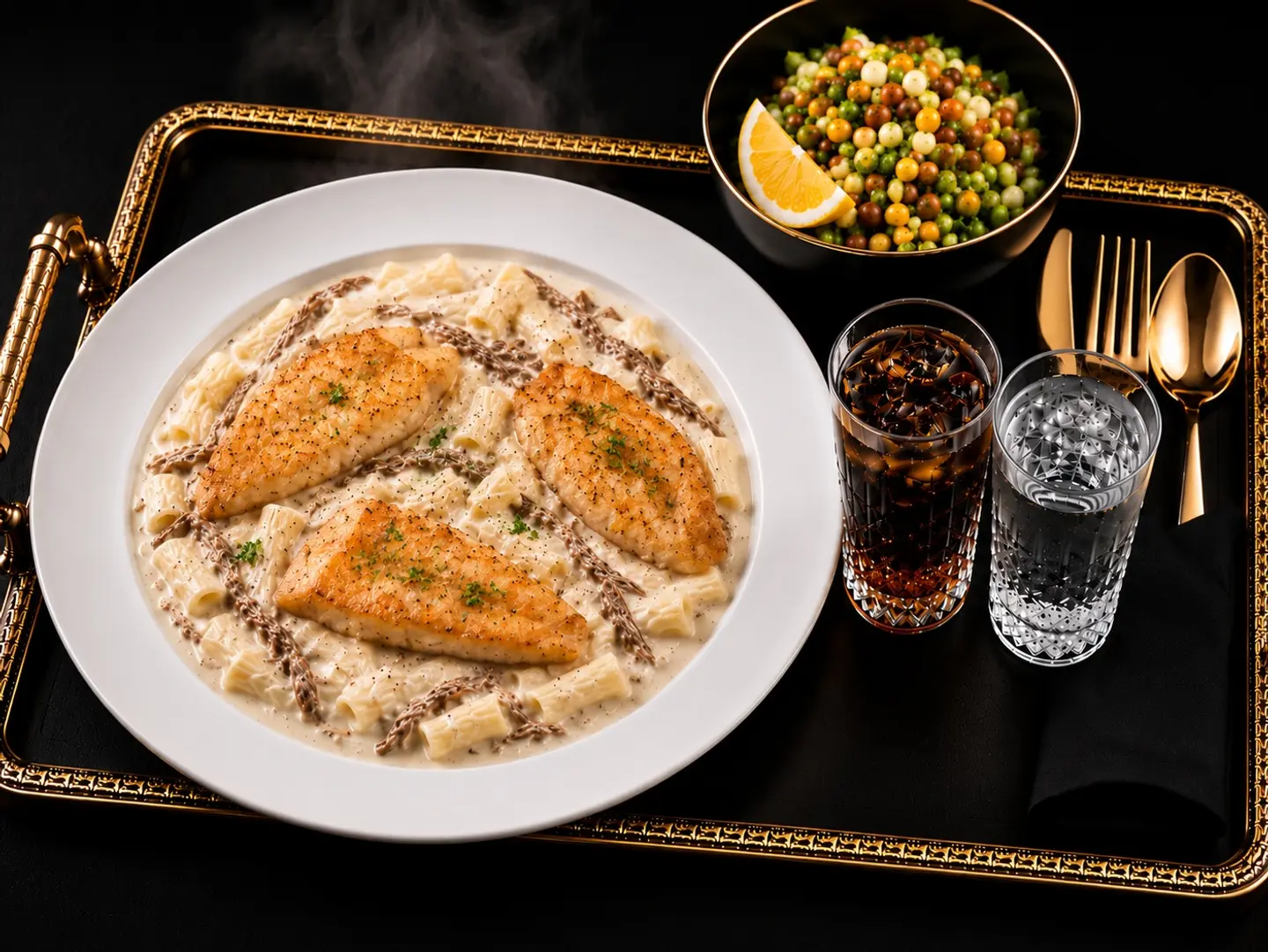 Grilled Fish Pasta