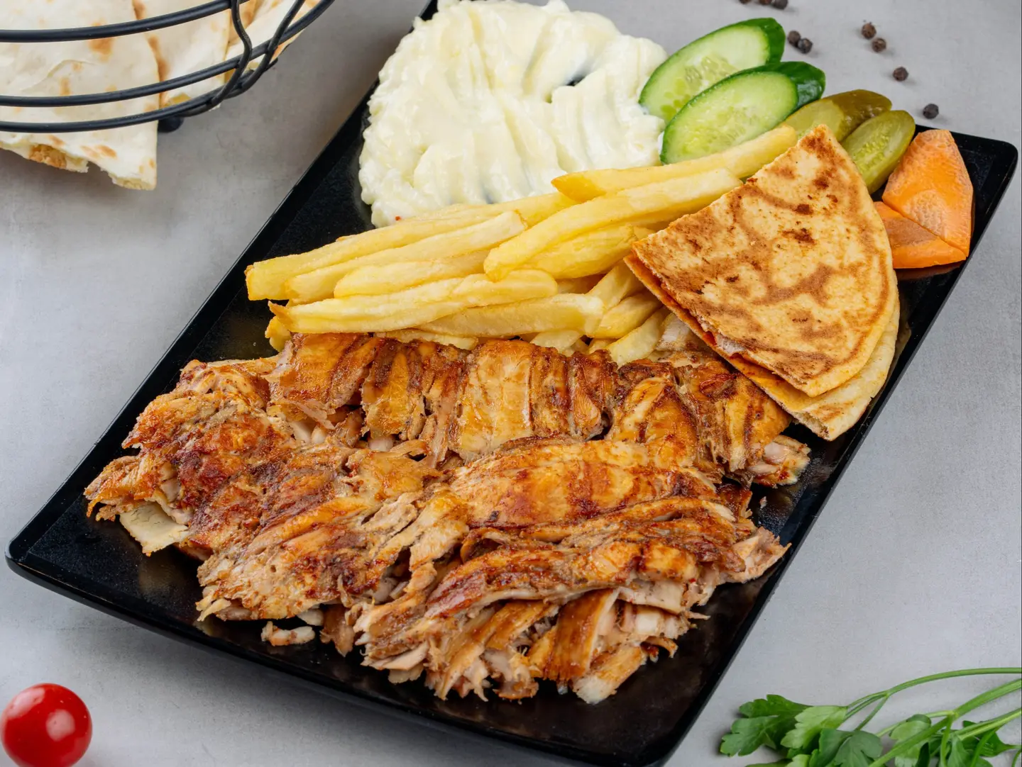 Large Chicken Shawarma Plate
