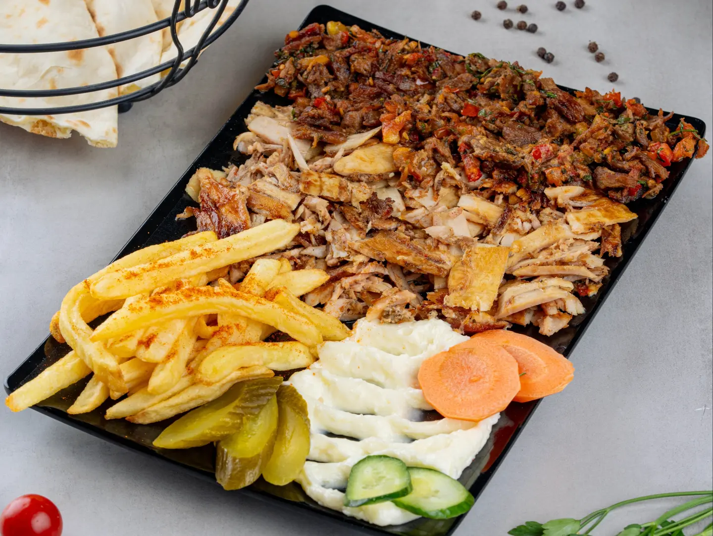 Large Mixed Shawarma Plate