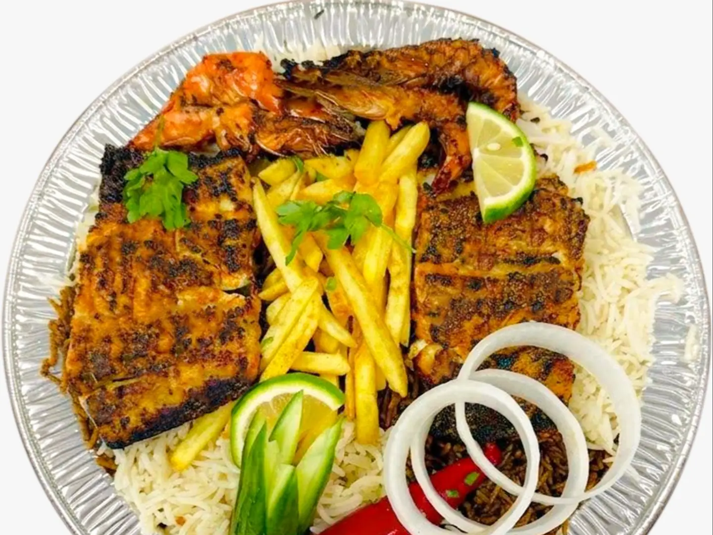 Grilled Sea Bass Fillet Meal
