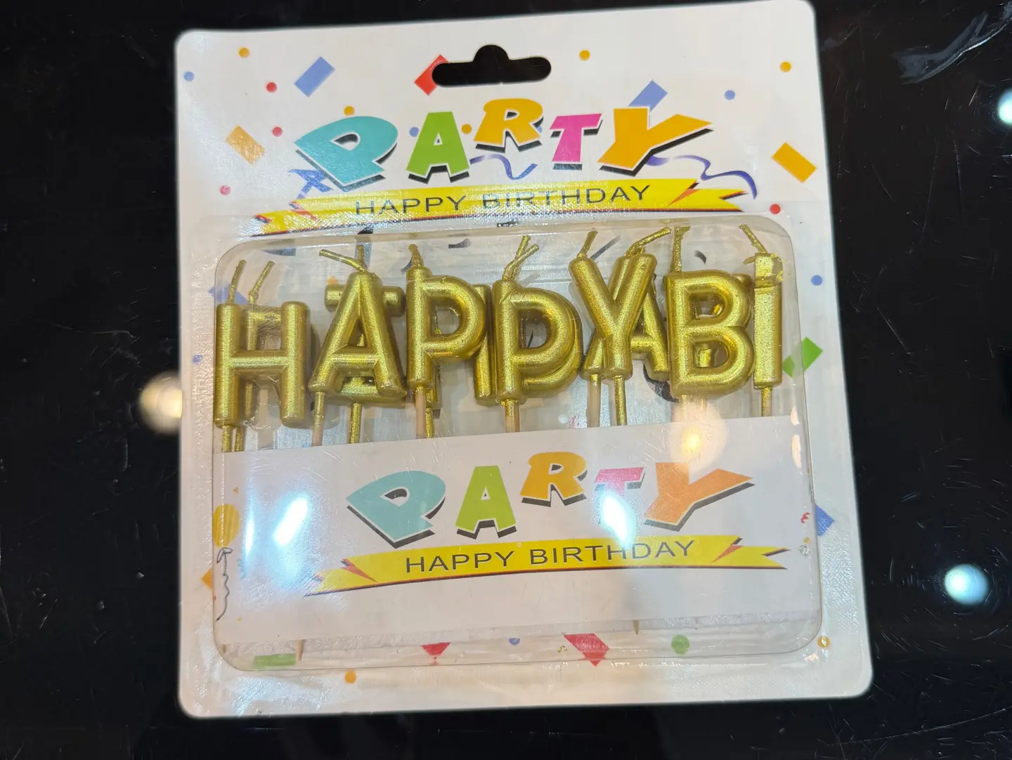 Happy Birthday Golden Candles