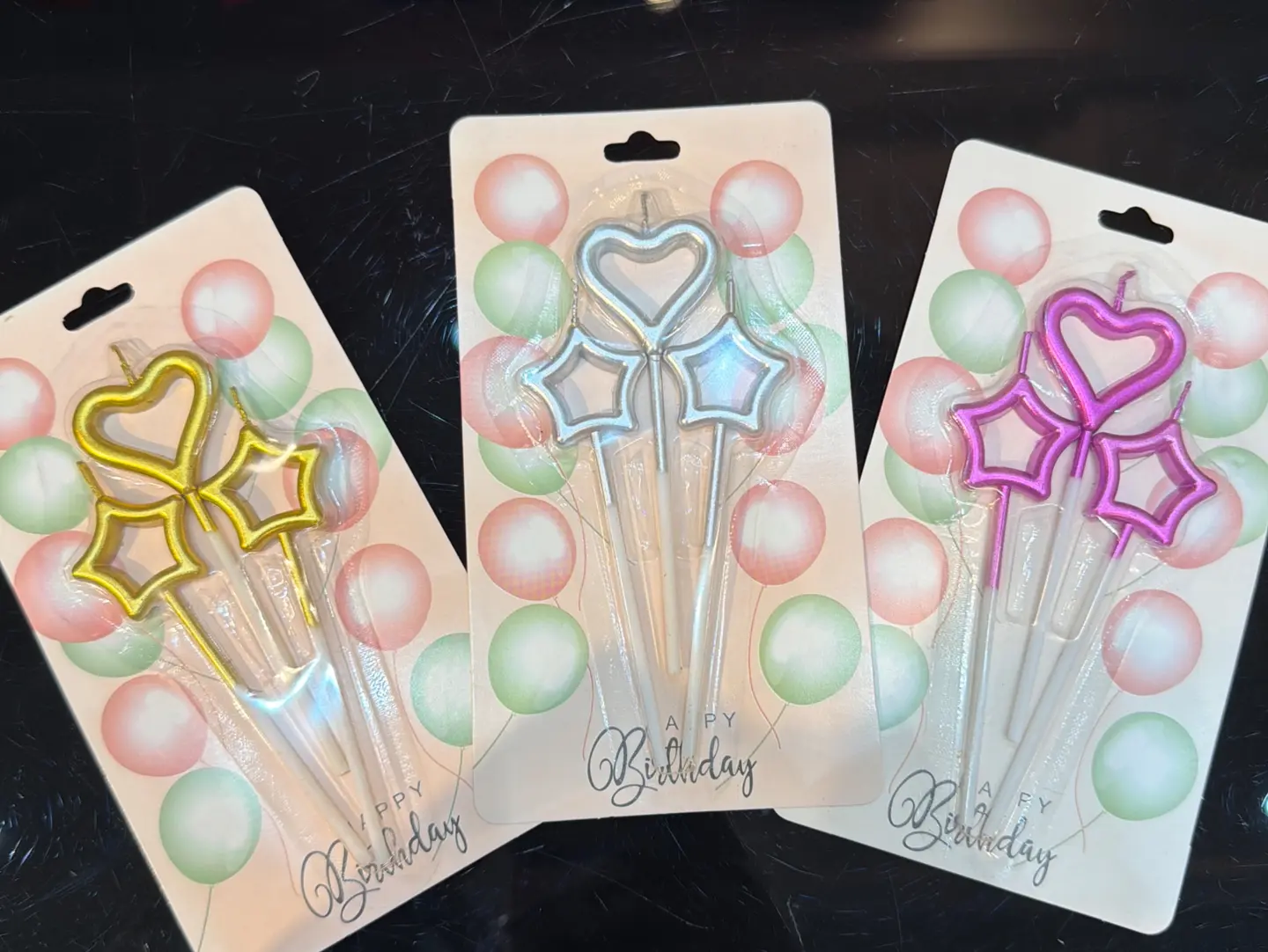 Star Candles With A Heart