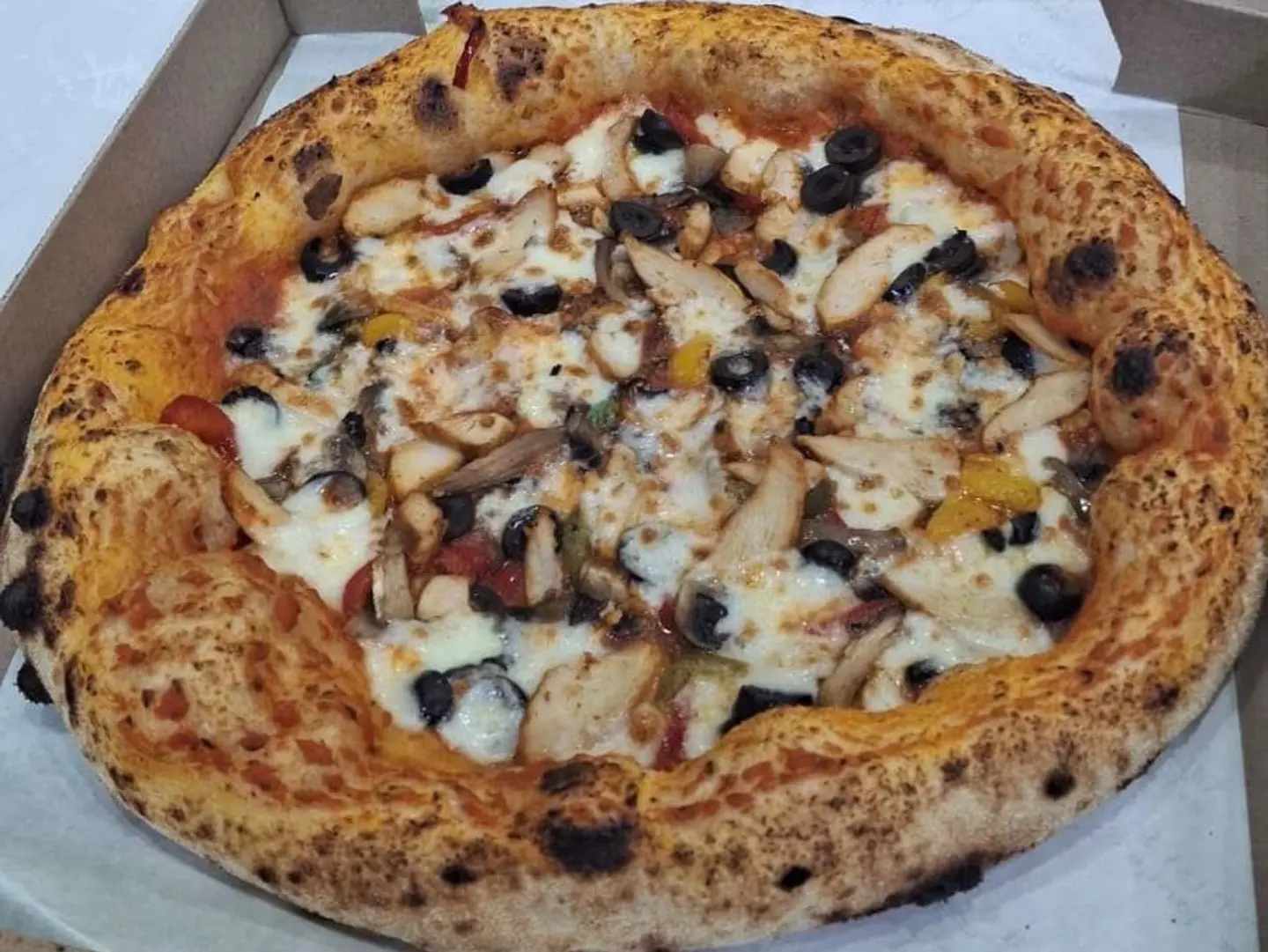 Chicken And Mushroom Pizza