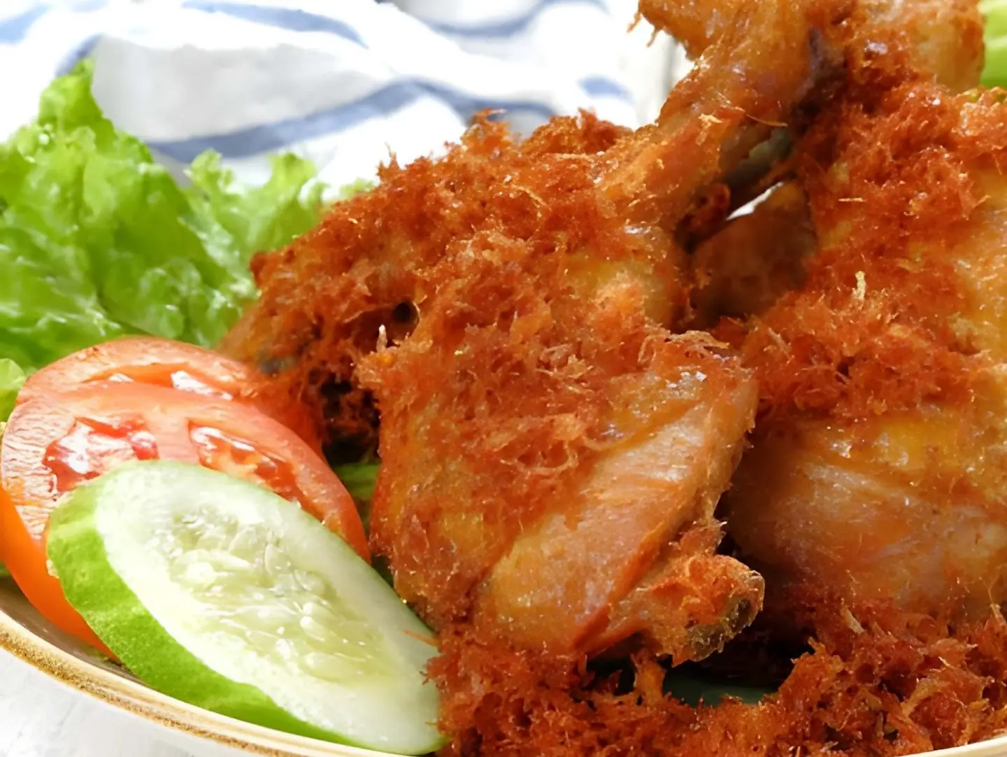 Ayam Serundeng, Fried Chicken Serundeng
