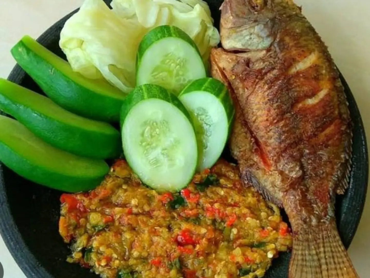 Ikan Nila Goreng, Fried Tilapia Fish