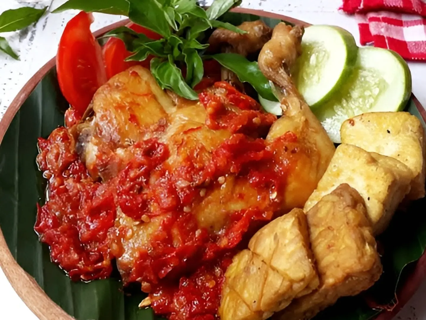 Ayam Penyet, Spicy Fried Chicked