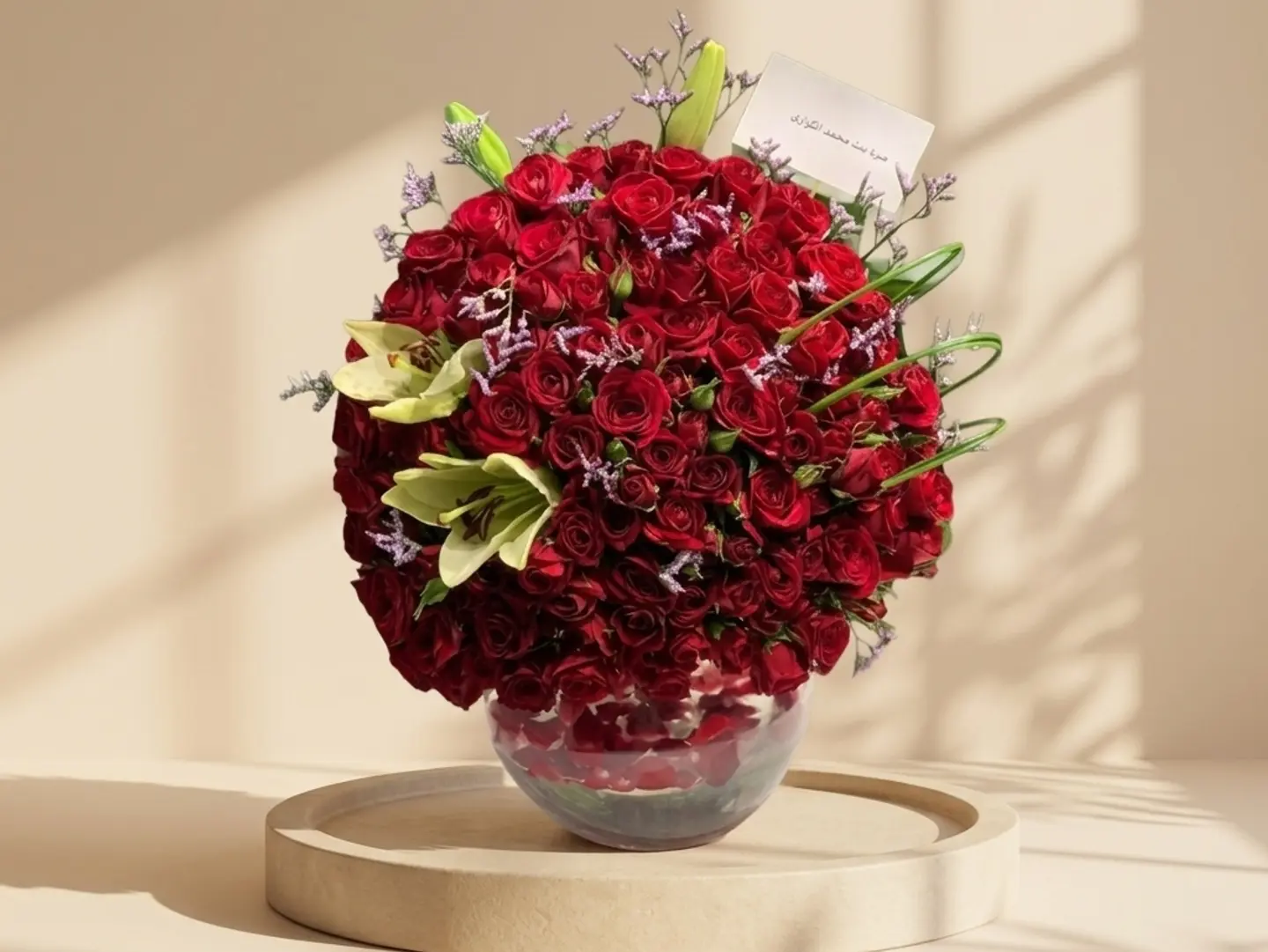 Red Rose Vase