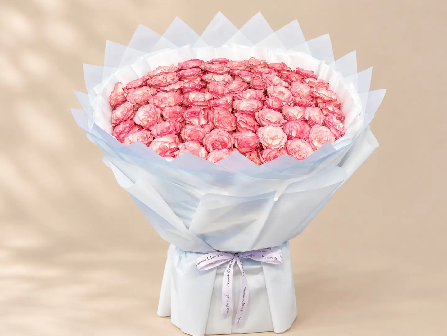 A Bouquet Of 60 Pink Roses